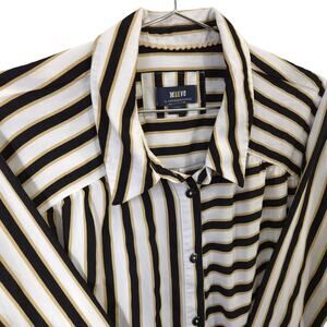 Anthropologie Maeve Blouse, Striped - XL